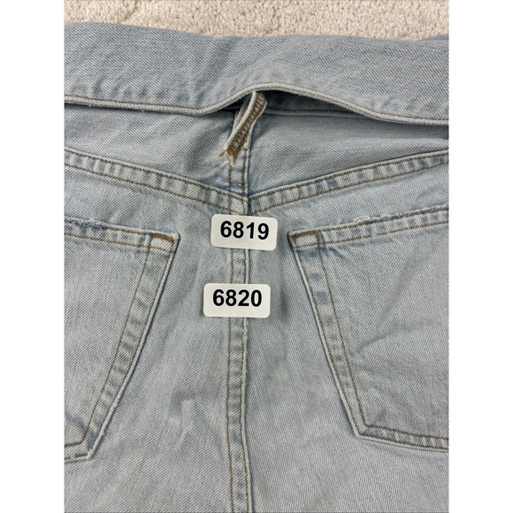 ATELIER Womens High Rise Flip over Waist Straight‎ Leg Open Knee Jeans 26x29 - Picture 14 of 14